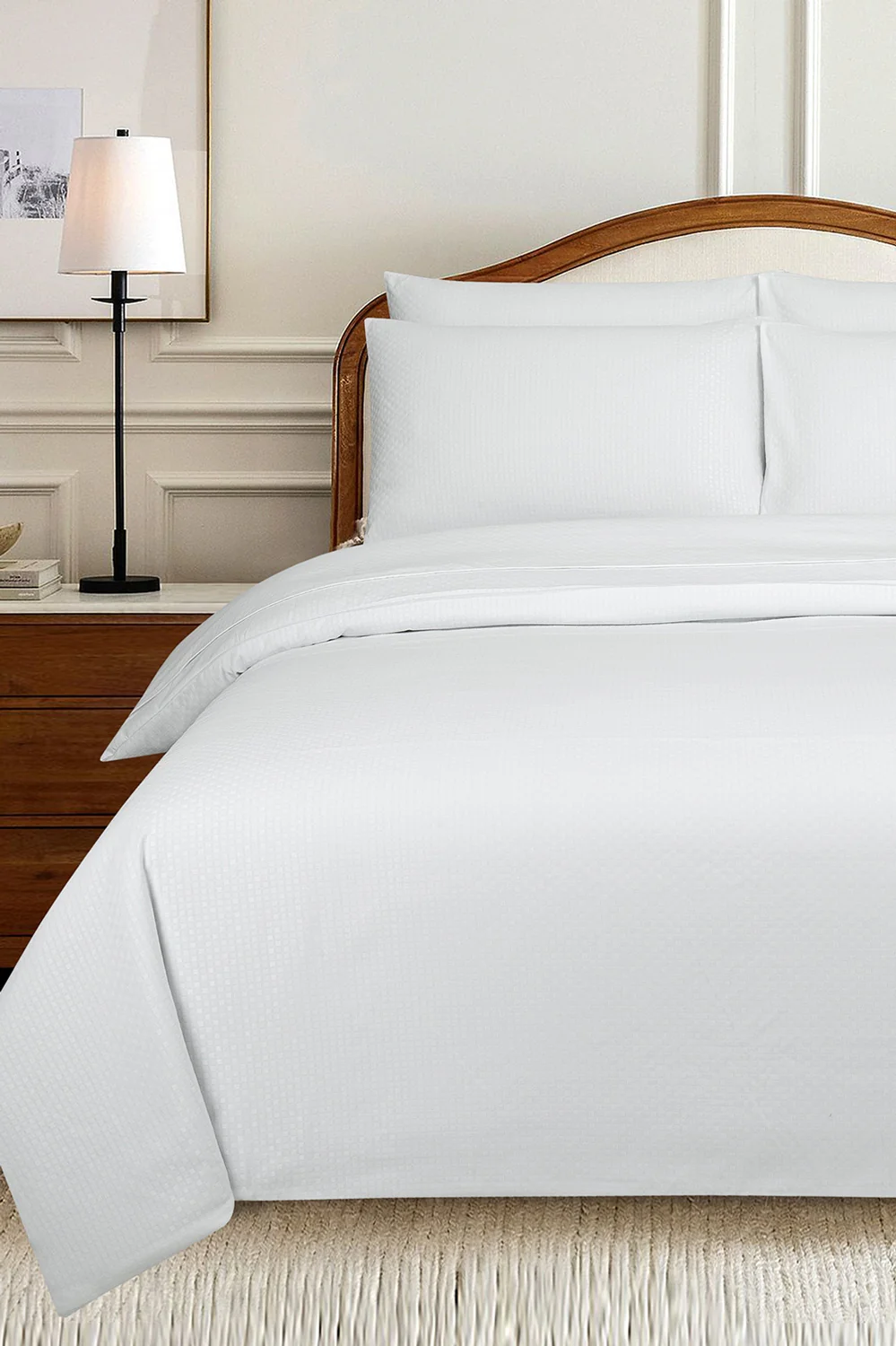 MFDD-White Dyed Quilt Cover Set