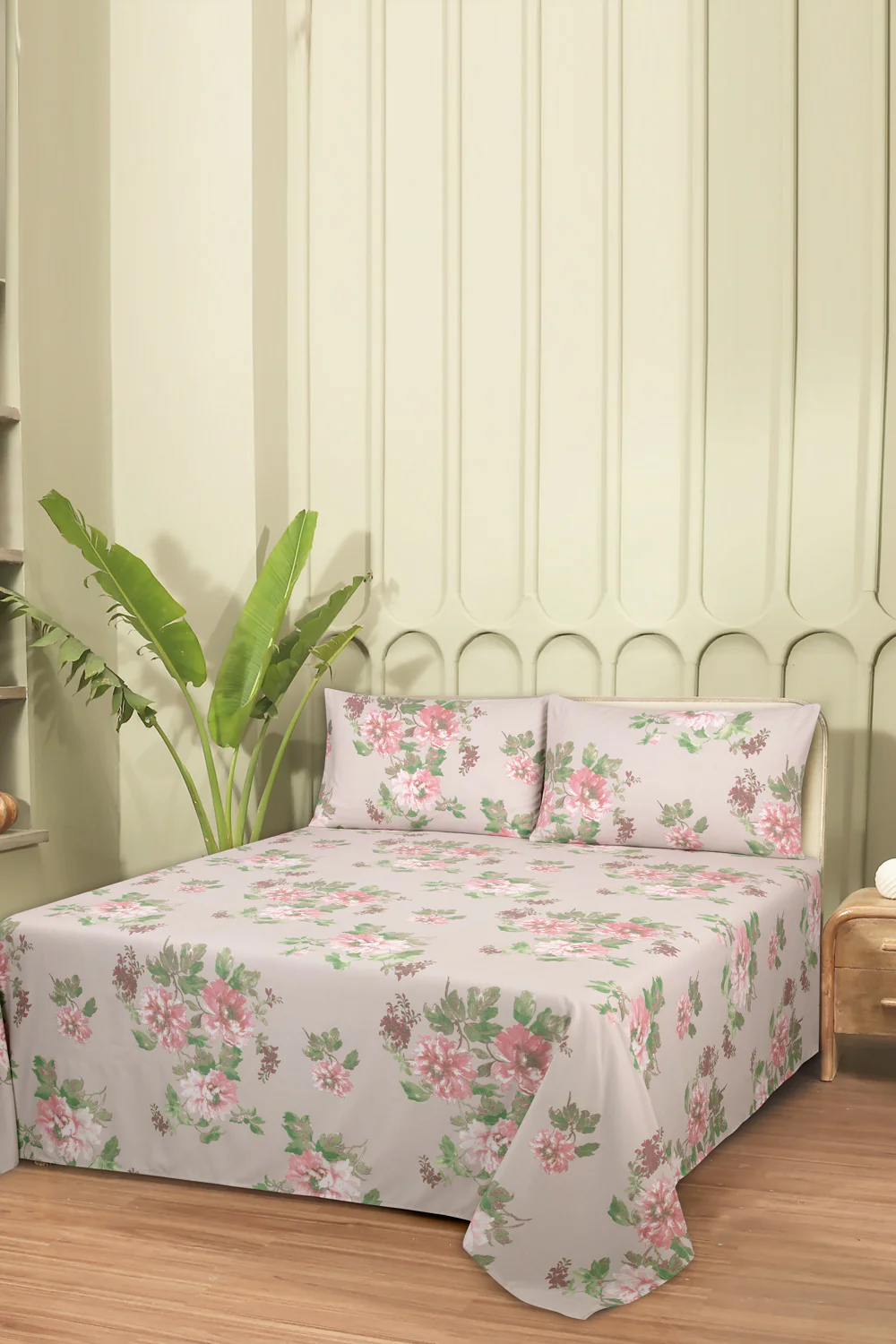 Linen Collection Printed Bed Sheet Set - Image 2