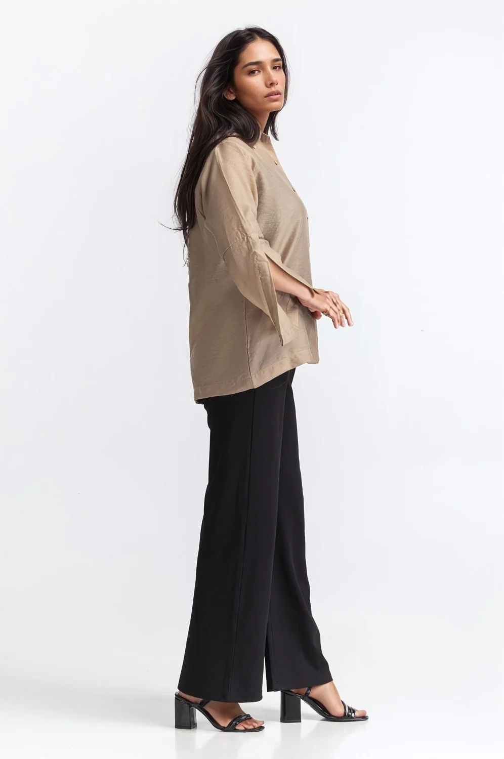 Mid Length Button Down Shirt - Image 4