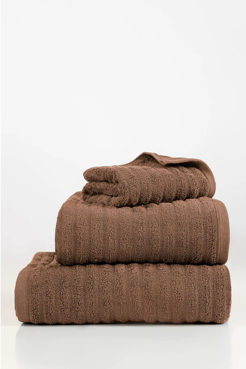 Mocha Brown Combed Plain Towel - Image 2