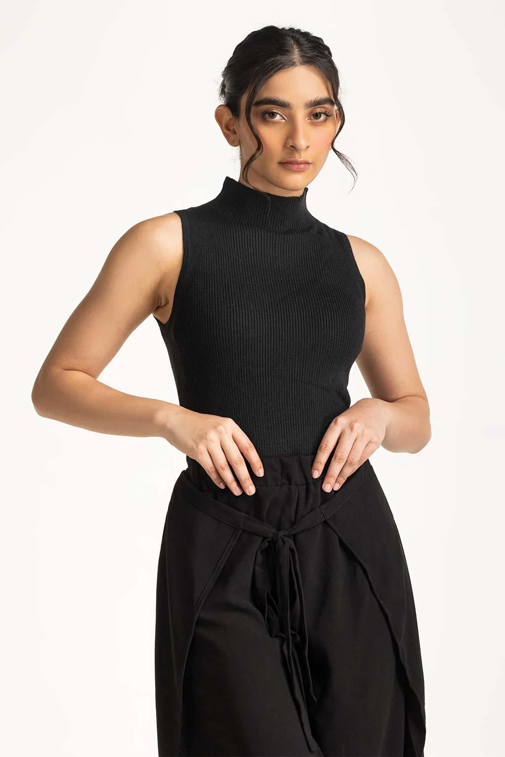 Mock neck Rib Tanktop - Image 5