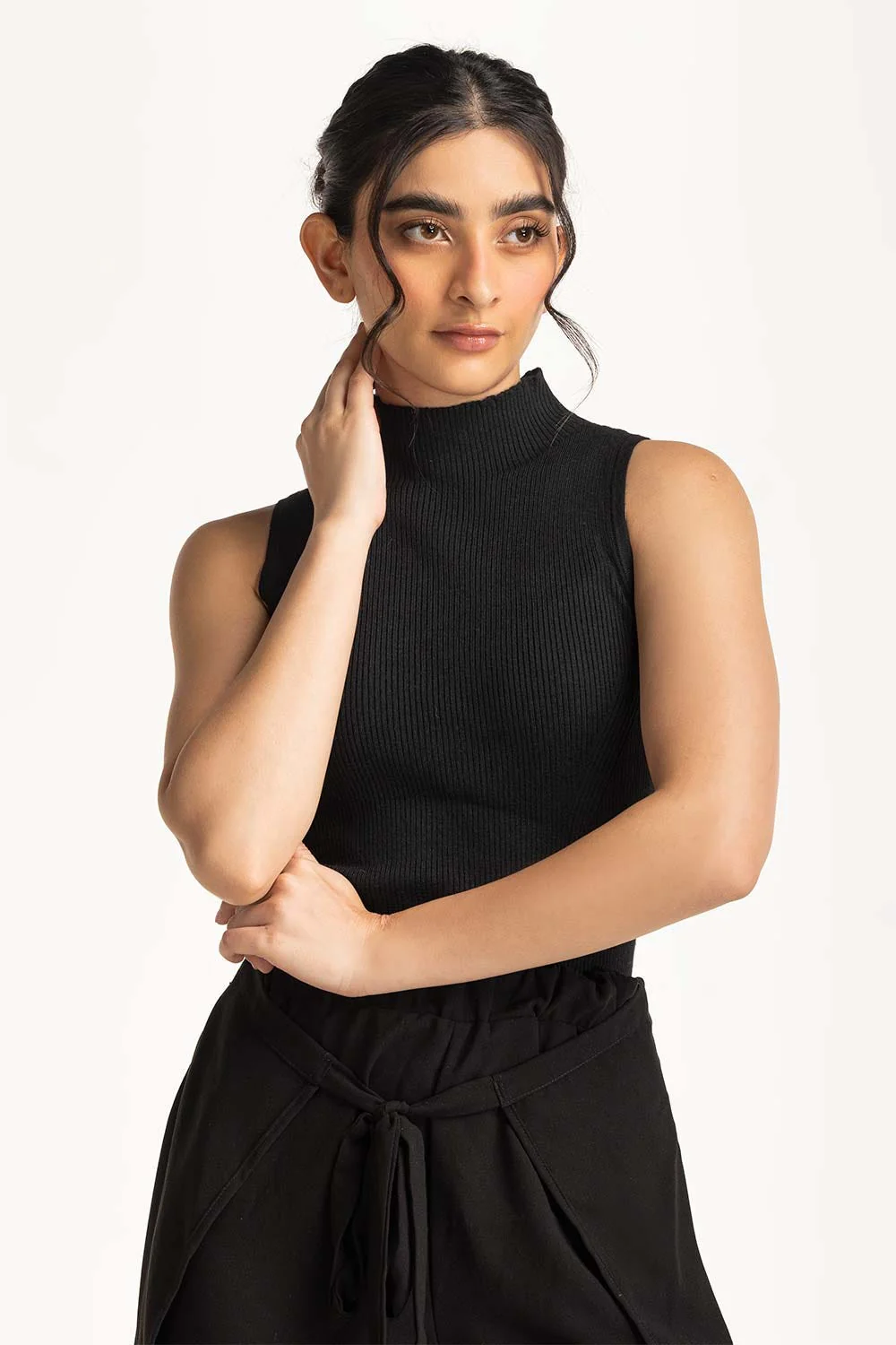 Mock neck Rib Tanktop - Image 6