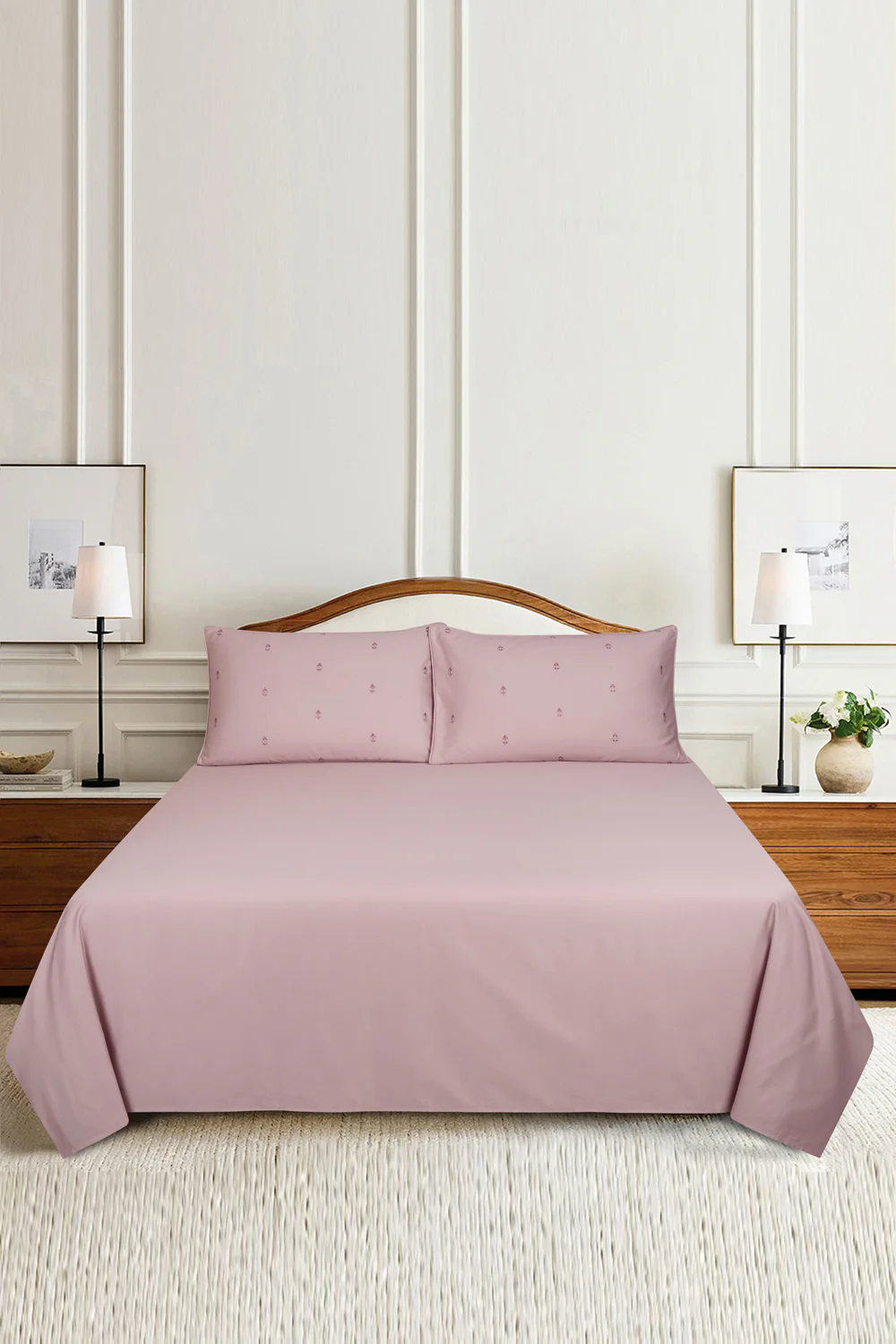 Morganite T-400 Embroidered Bed Sheet Set - Image 5