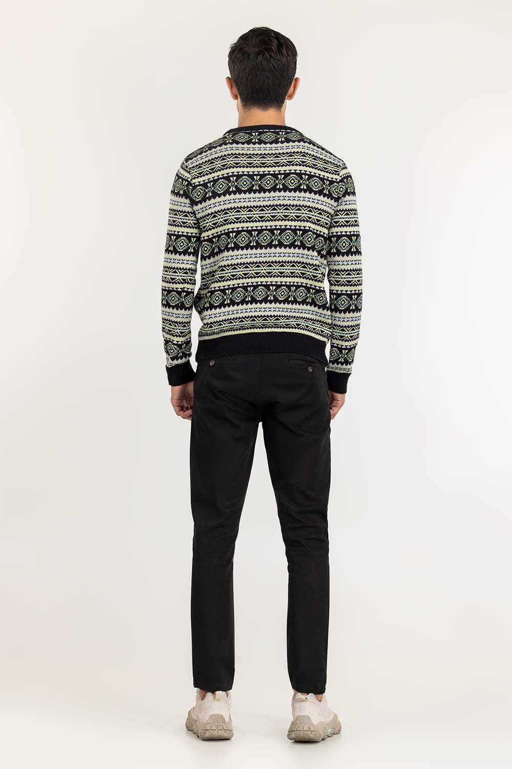 Multi Color Navajo Crew Neck Sweater - Image 6