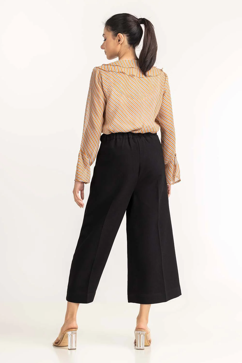 Mustard Woven Blouse - Image 4