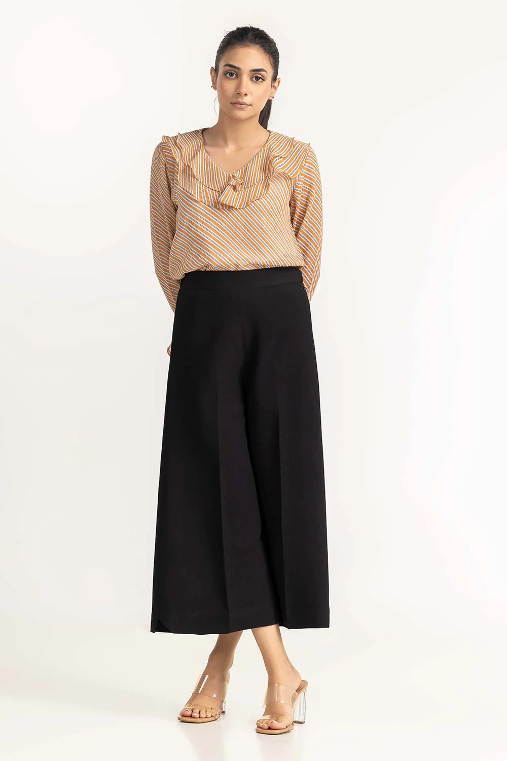 Mustard Woven Blouse - Image 5