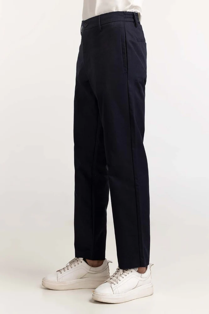Navy Blue Basic Khaki Pant - Image 4