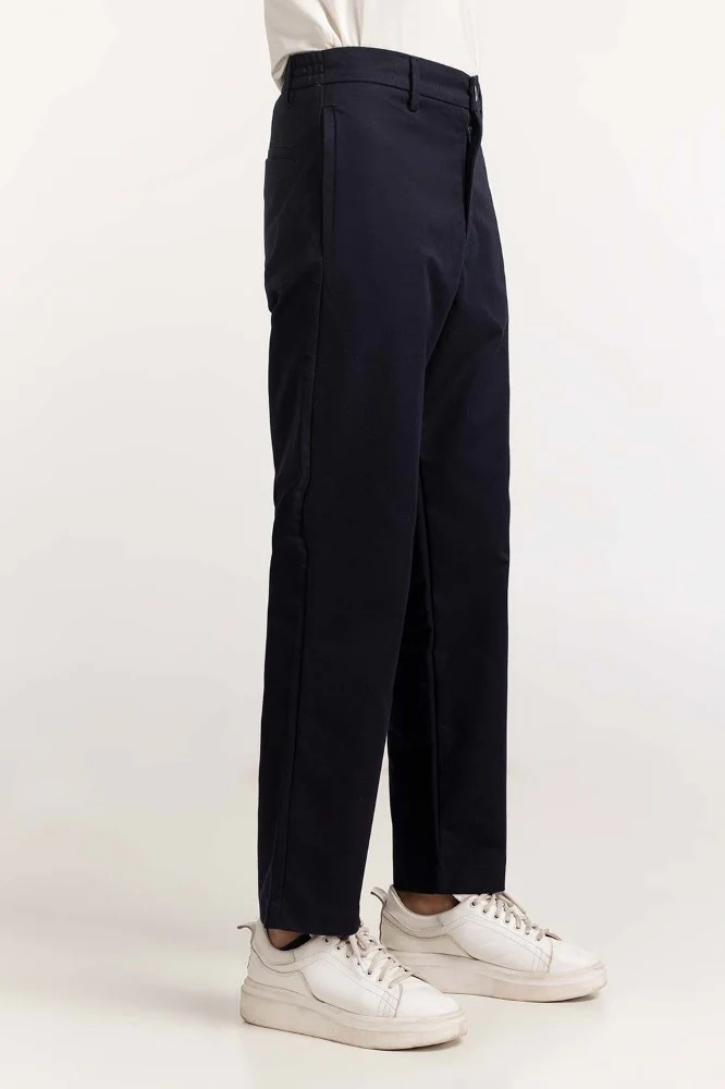 Navy Blue Basic Khaki Pant - Image 5