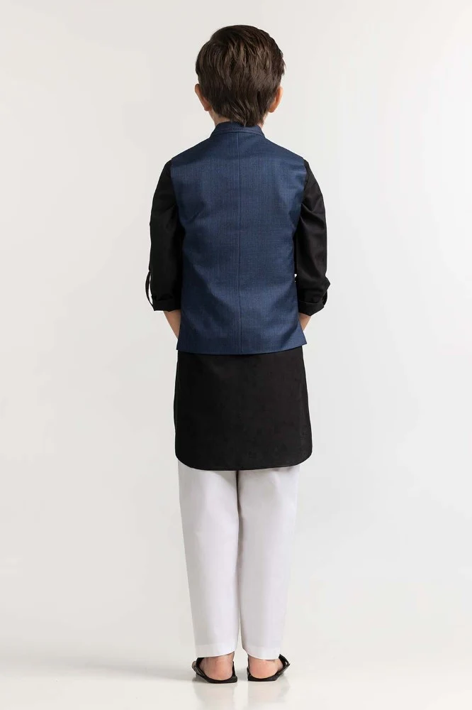 Navy Blue Styling Waist Coat KWC-PD23-015 - Image 4