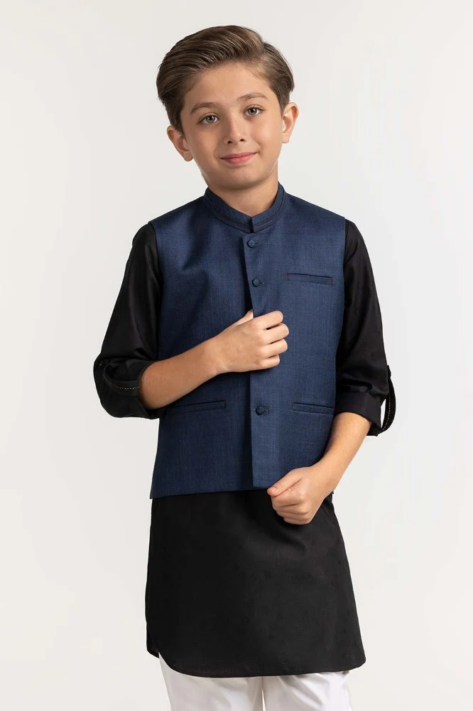 Navy Blue Styling Waist Coat KWC-PD23-015 - Image 5