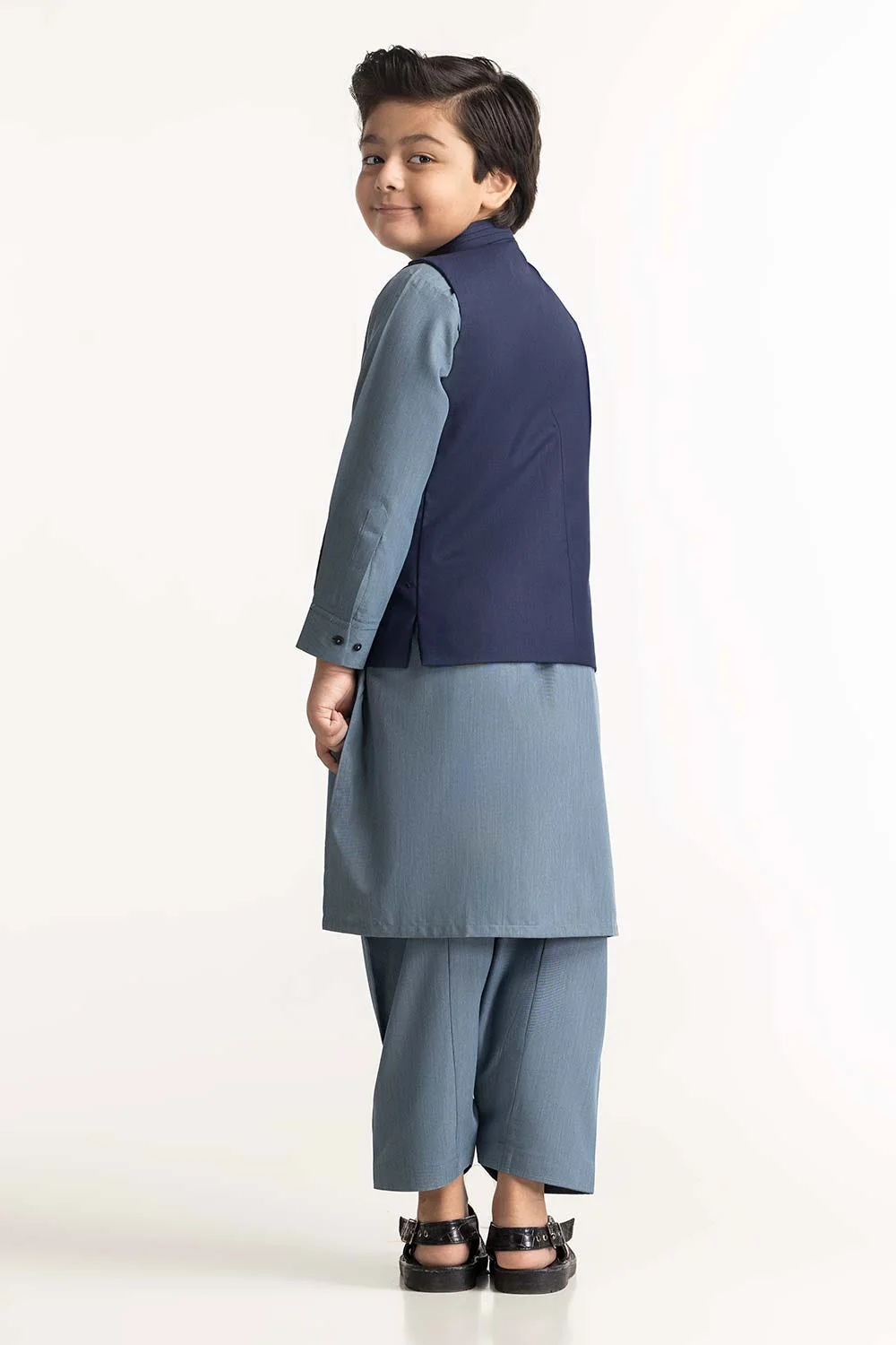 Navy Blue Styling Waist Coat KWC-PD24-003 - Image 4