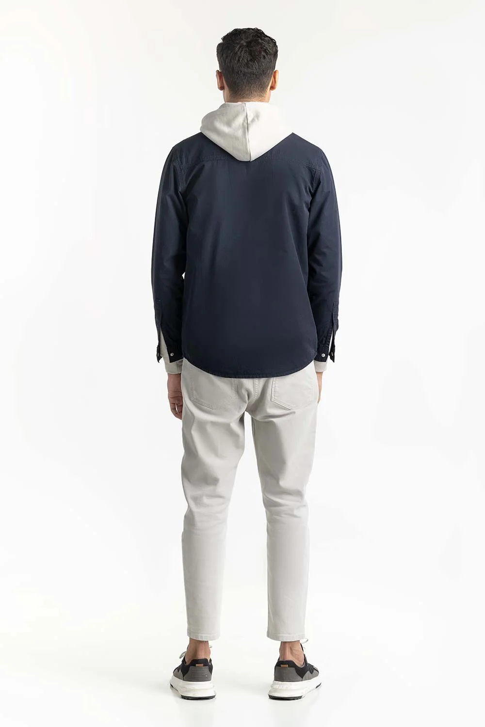 Navy Non-Denim Overshirt - Image 6