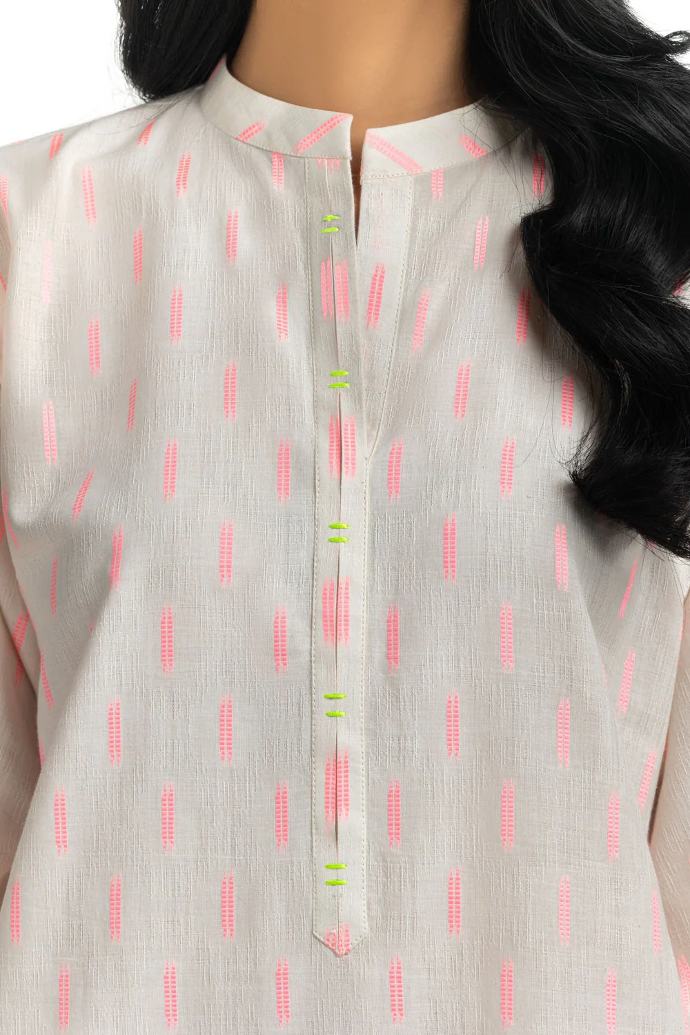 Neon Jacquard Embroidered Shirt And Trouser - Image 2