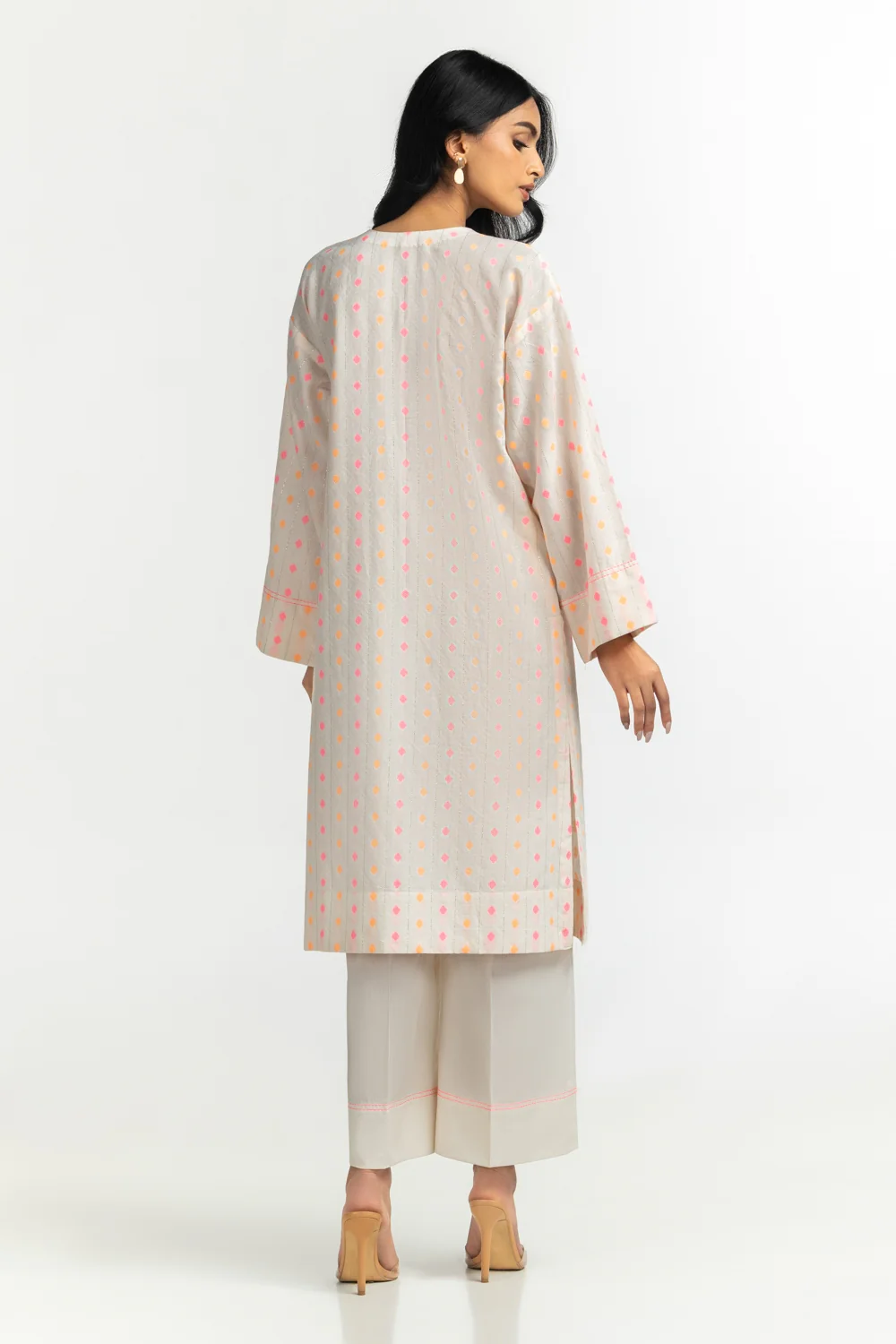 Neon Jacquard Embroidered Shirt And Trouser - Image 5