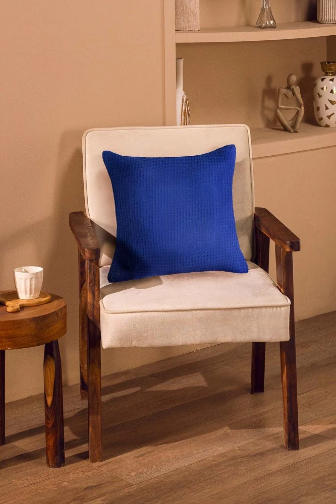Ocean Waffle Square Cushion Cover - Image 3