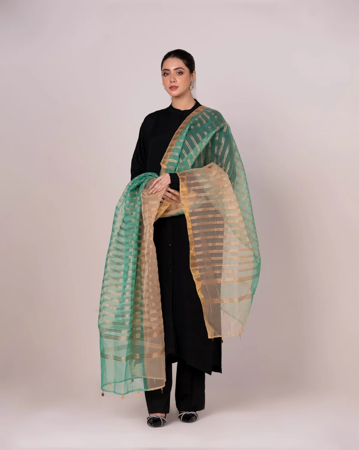 Odhani Embllished Dupatta - Image 2