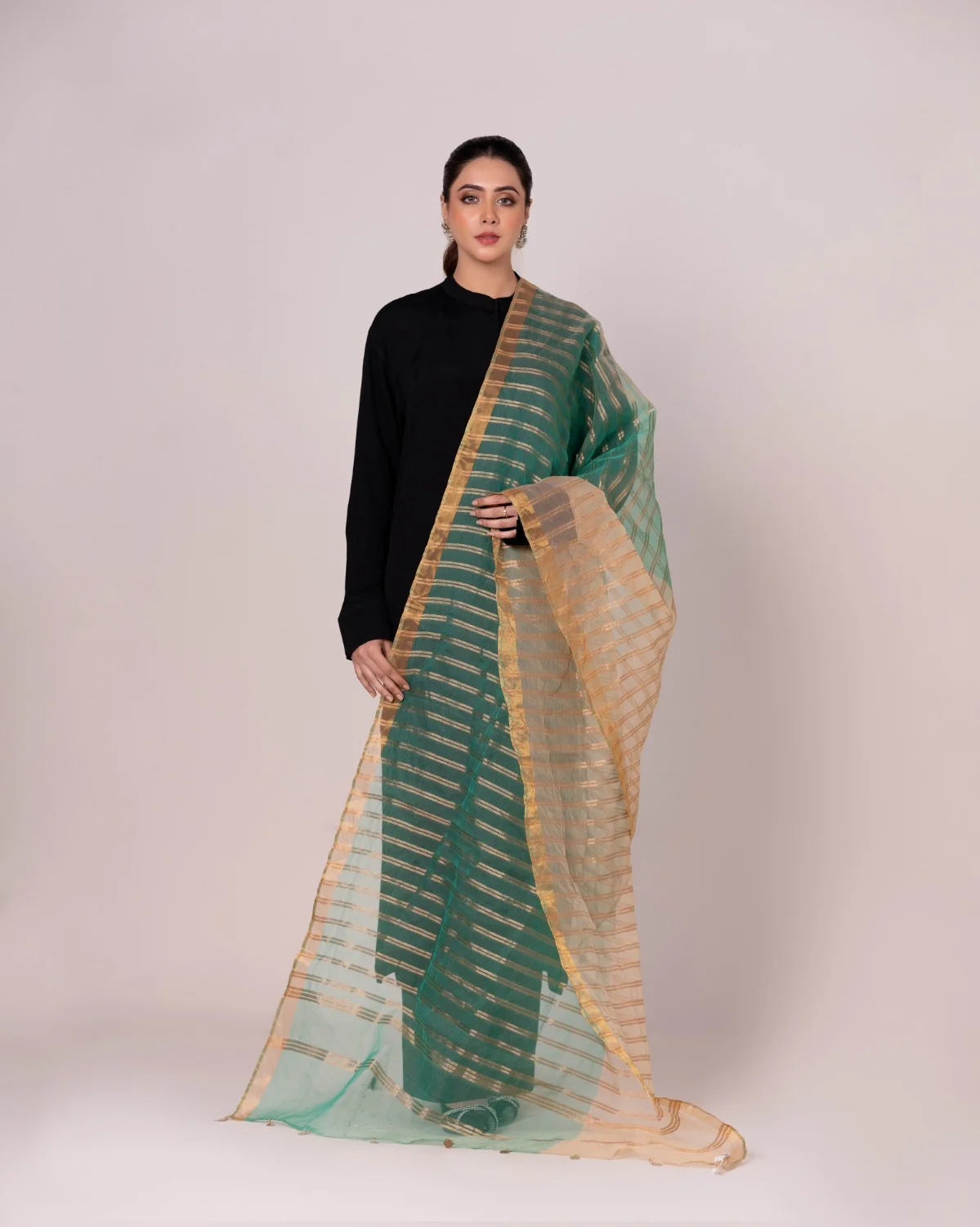 Odhani Embllished Dupatta - Image 3