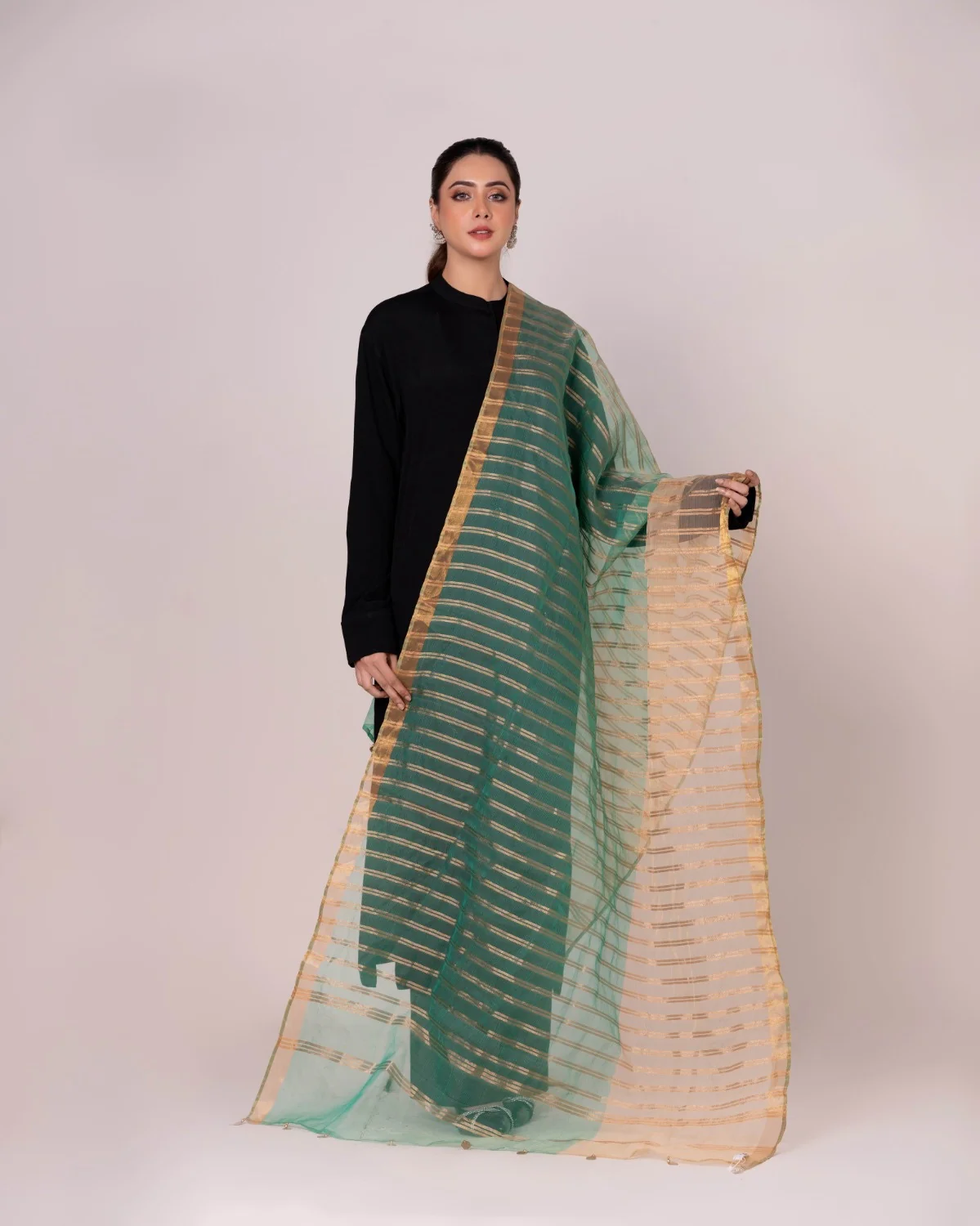 Odhani Embllished Dupatta - Image 4