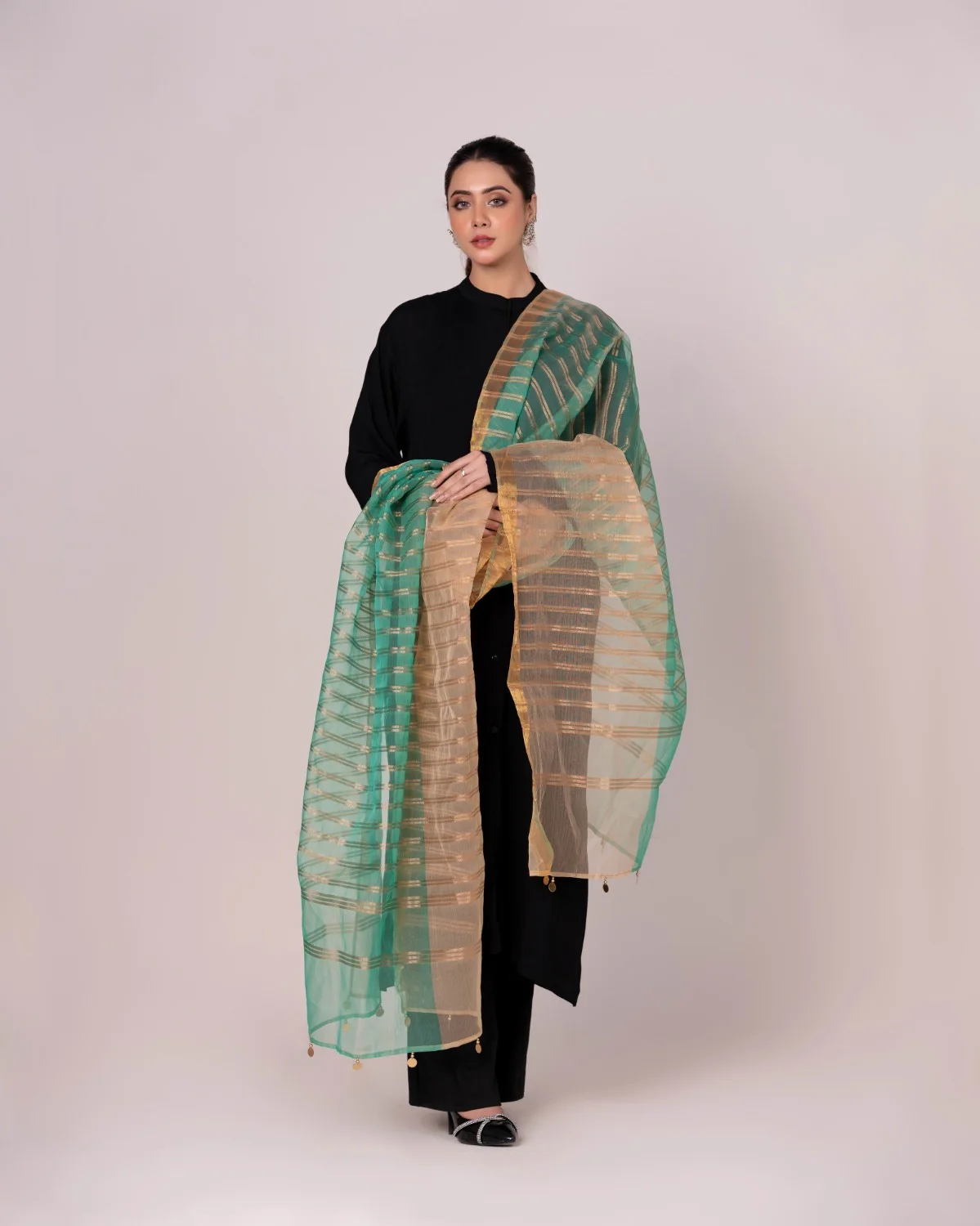 Odhani Embllished Dupatta - Image 6