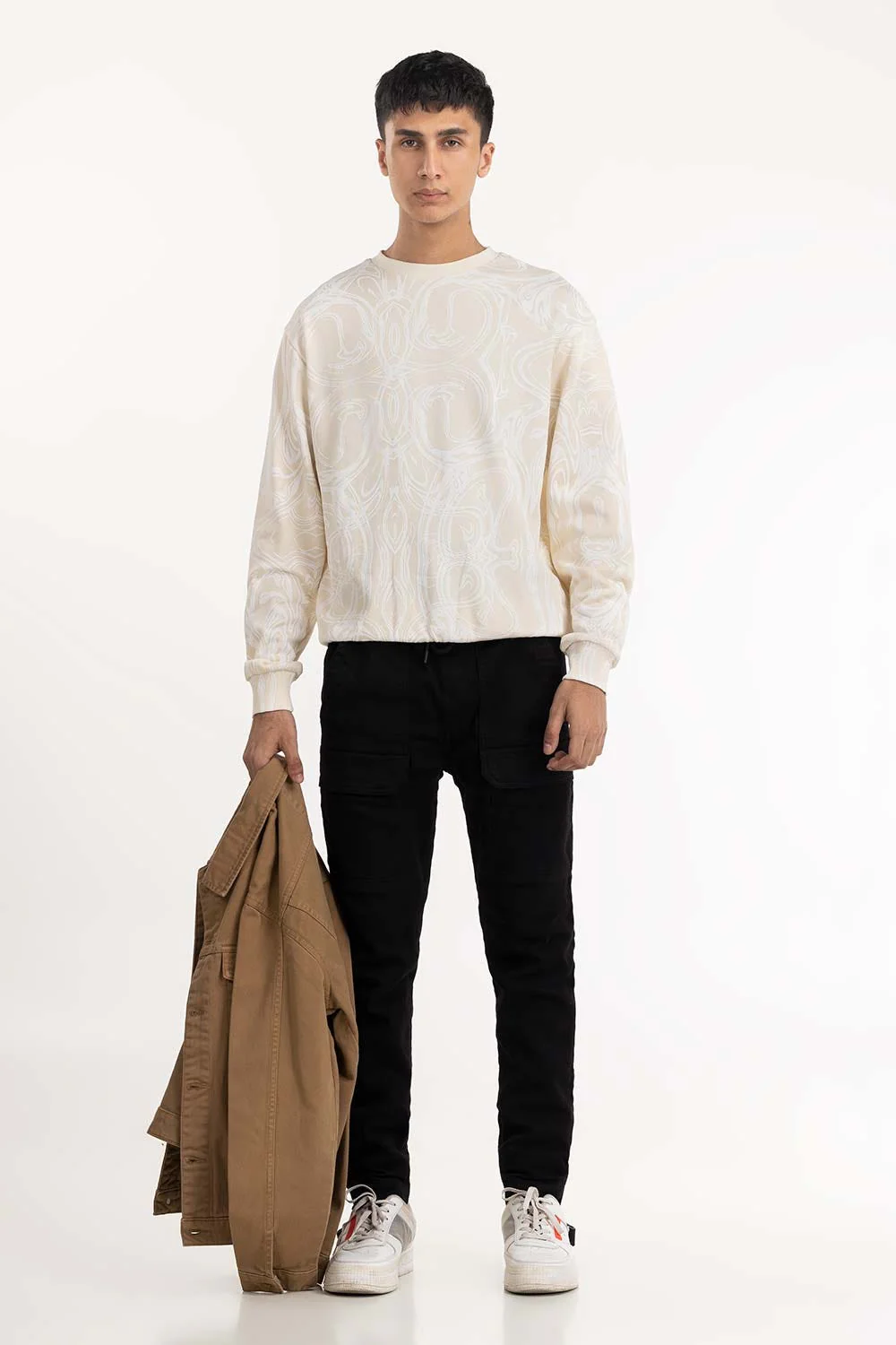 Off White All Over Printed Sweatshirt - Image 5