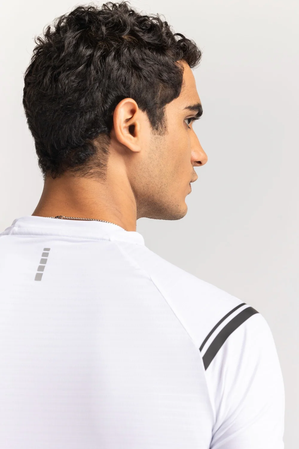Off White Textured Tee - Image 3
