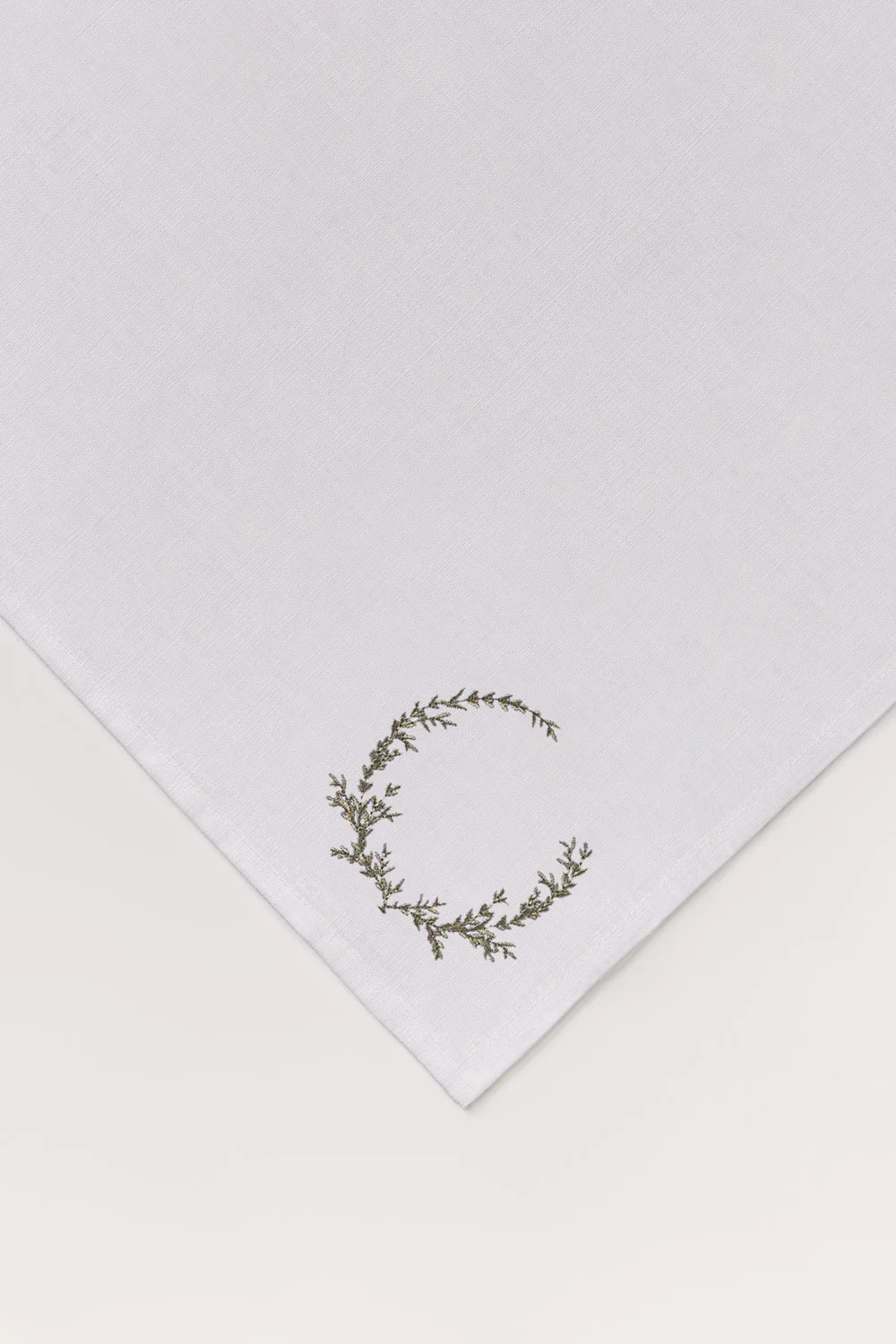 Olive 2 Pcs Embroidered Napkin Set - Image 3