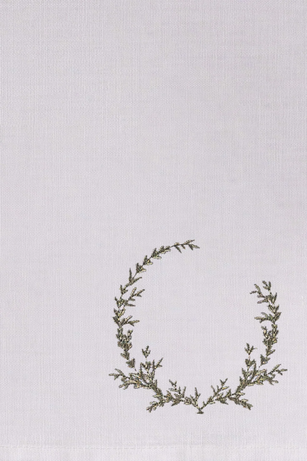 Olive 2 Pcs Embroidered Napkin Set - Image 4