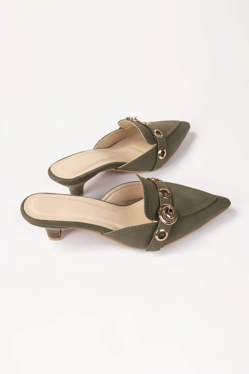 Olive Green Mules - Image 3