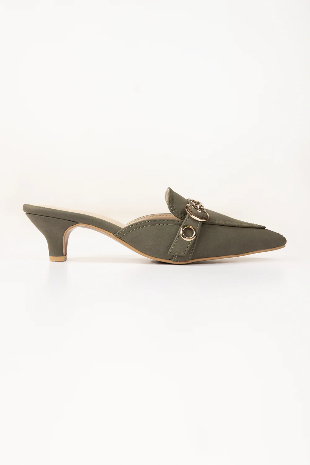Olive Green Mules - Image 5