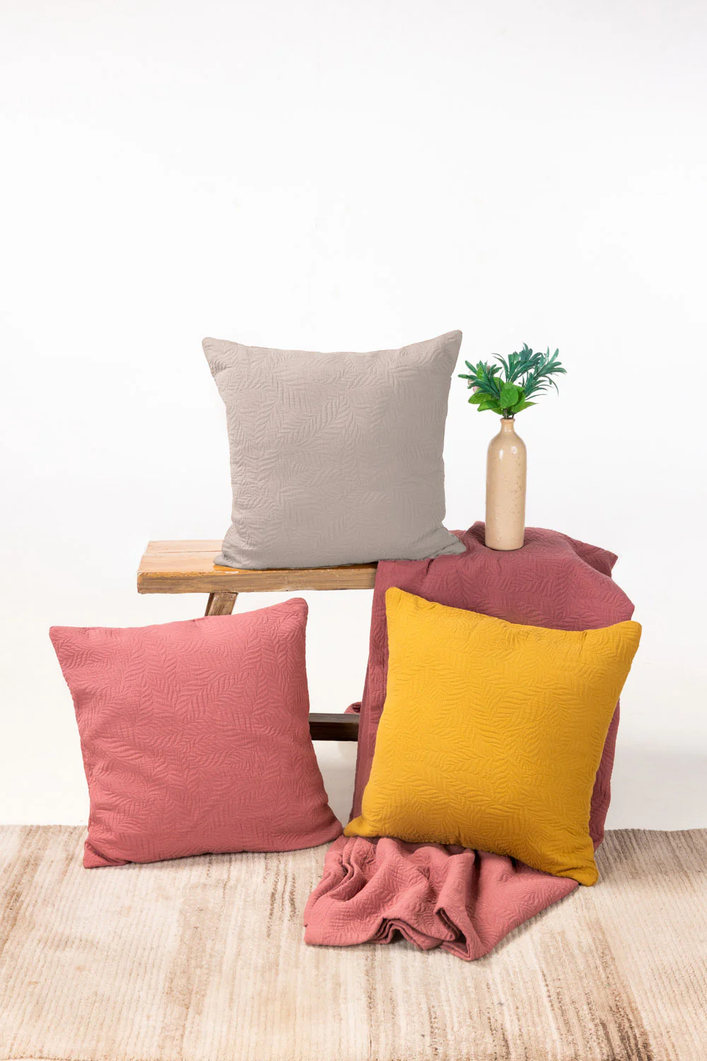 Opal Grey Matelasse Cushion Cover - Image 4