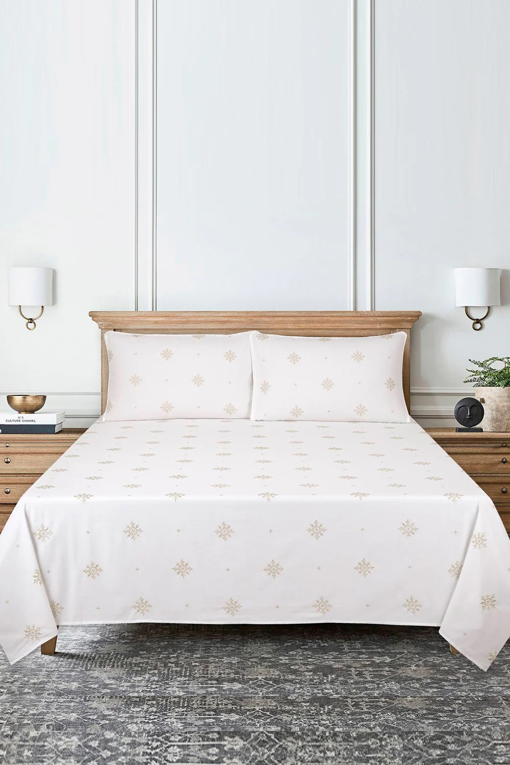 Orient Dyed Embroidered T-150 Bed Sheet Set - Image 2