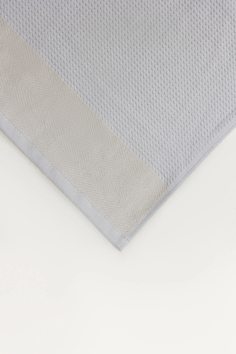 Oyster Grey Waffle Towel - Image 4