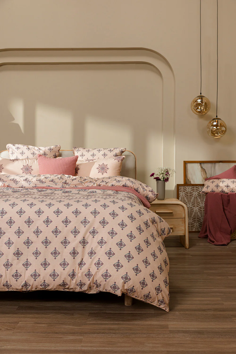 Paisley Blush T-150 Quilt Cover Set - Image 5