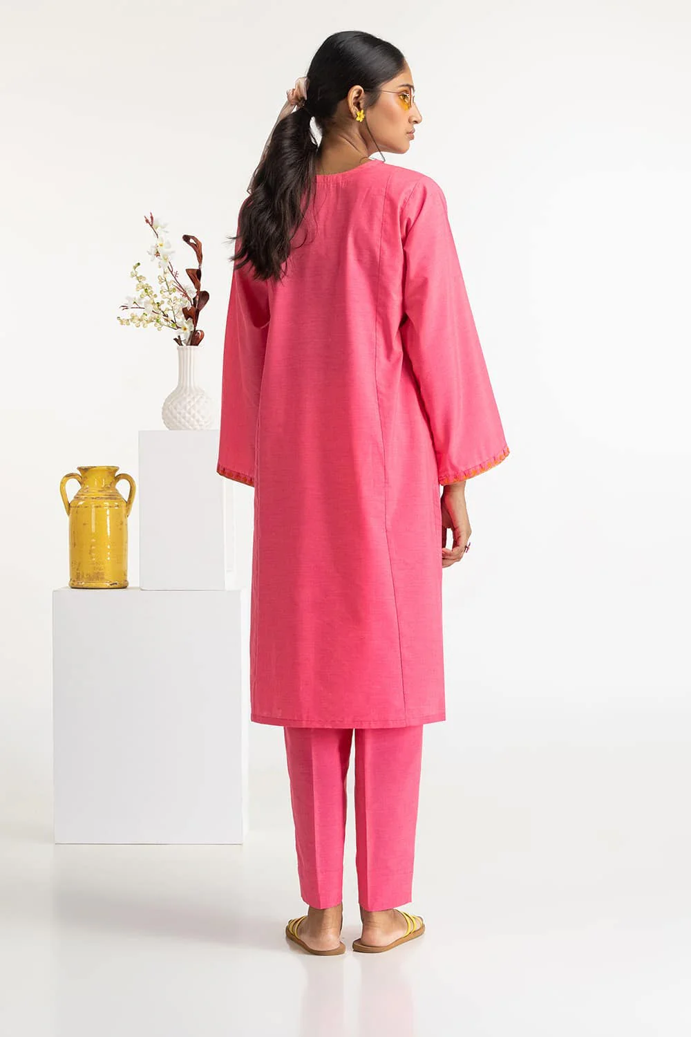 Paper Cotton Embroidered Co-Ord Set - Image 4