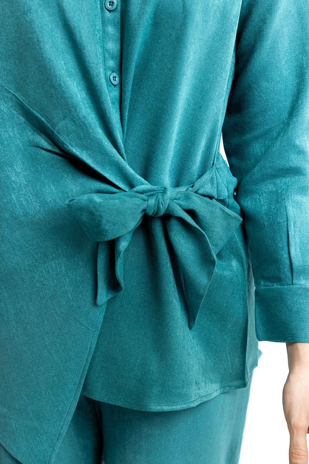 Peach Wool Dyed Co-Ord Set - Image 3
