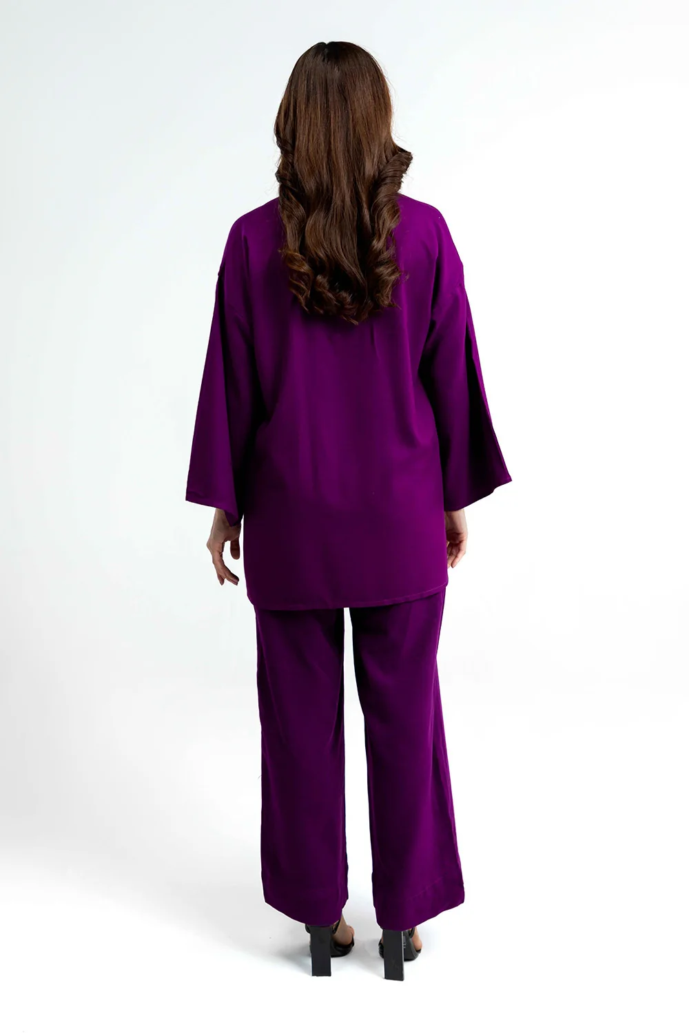 Peach Wool Dyed Co-Ord Set - Image 4