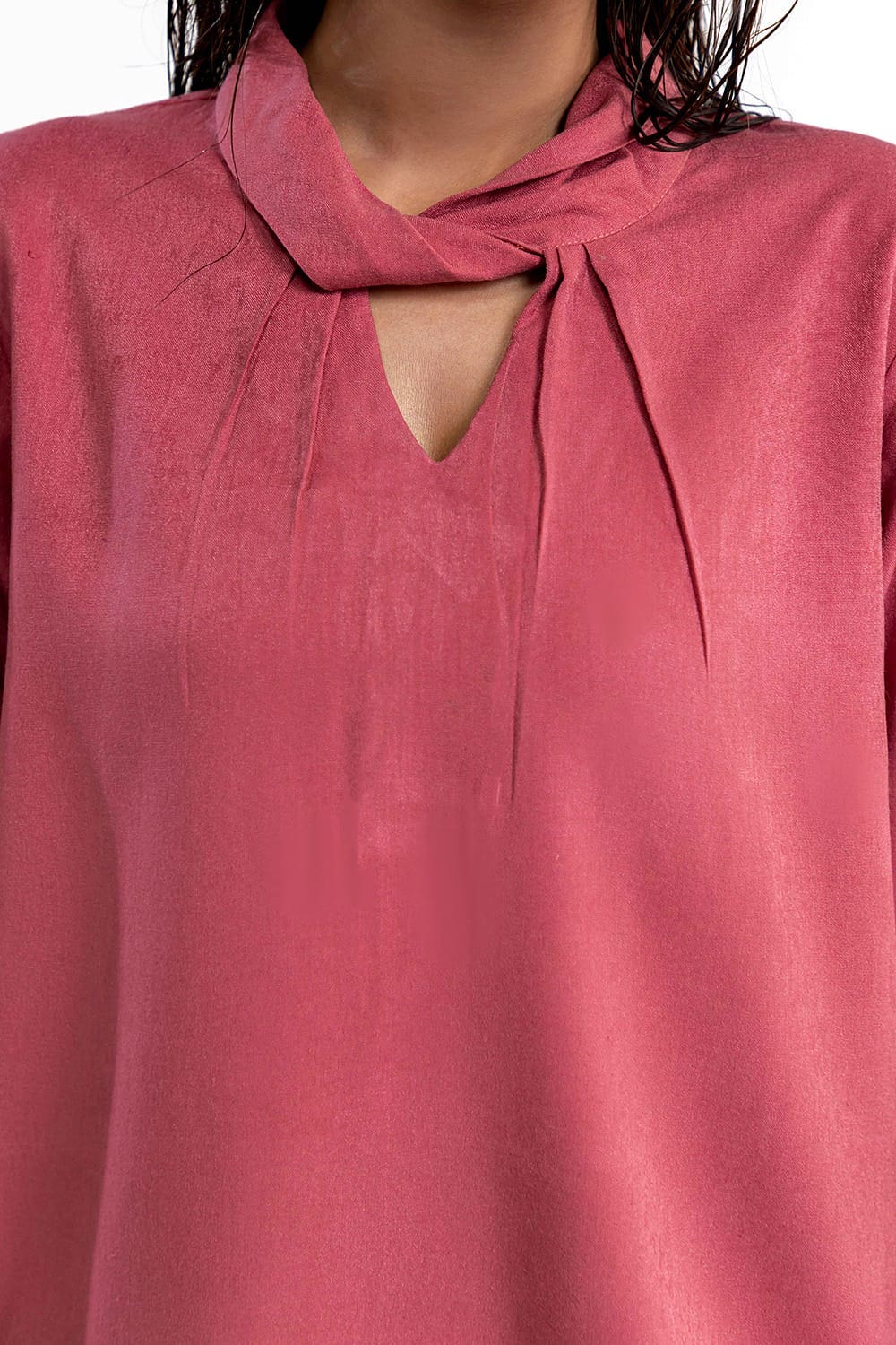 Peach Wool Dyed Co-Ord Set - Image 2