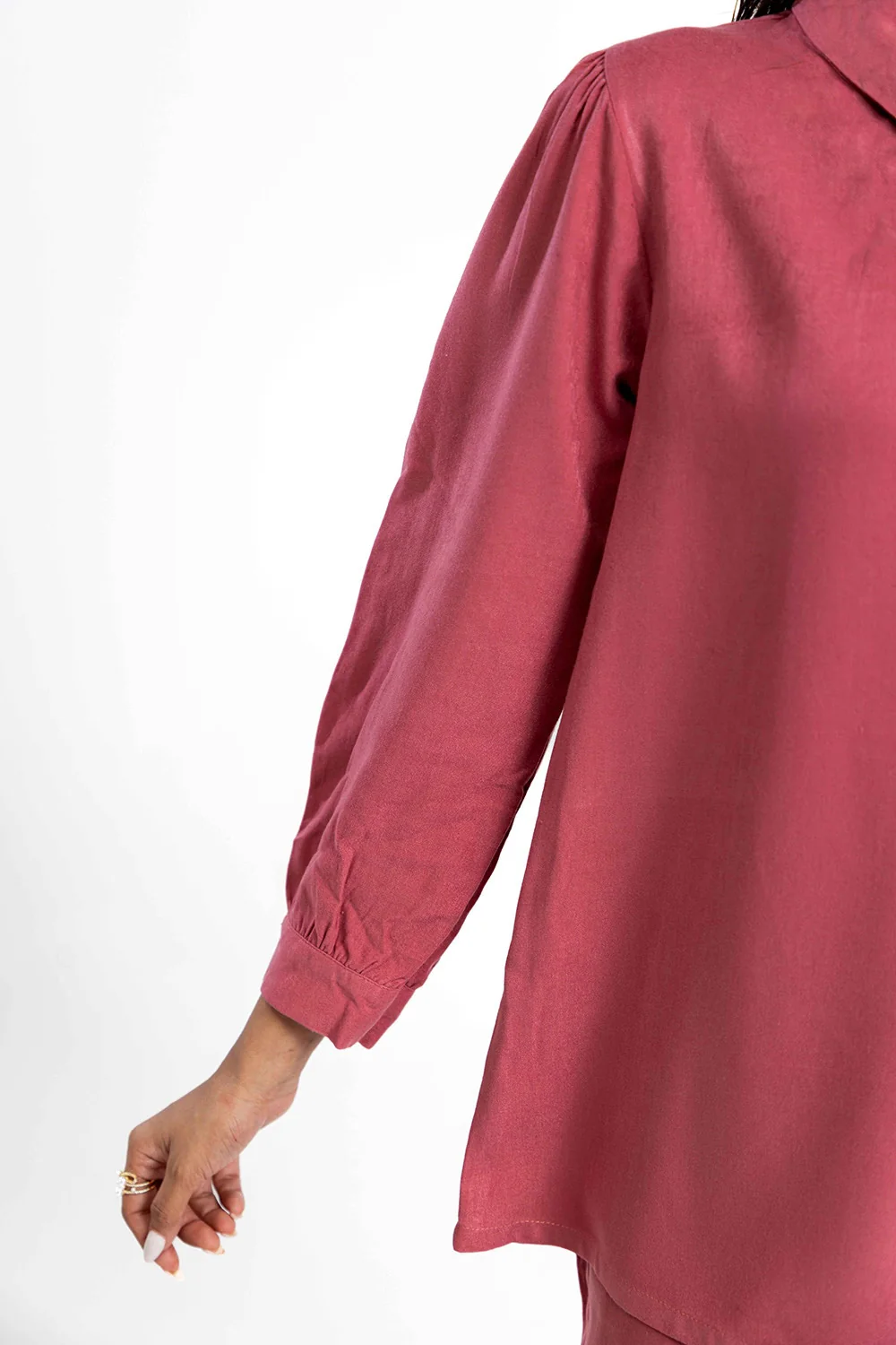 Peach Wool Dyed Co-Ord Set - Image 4