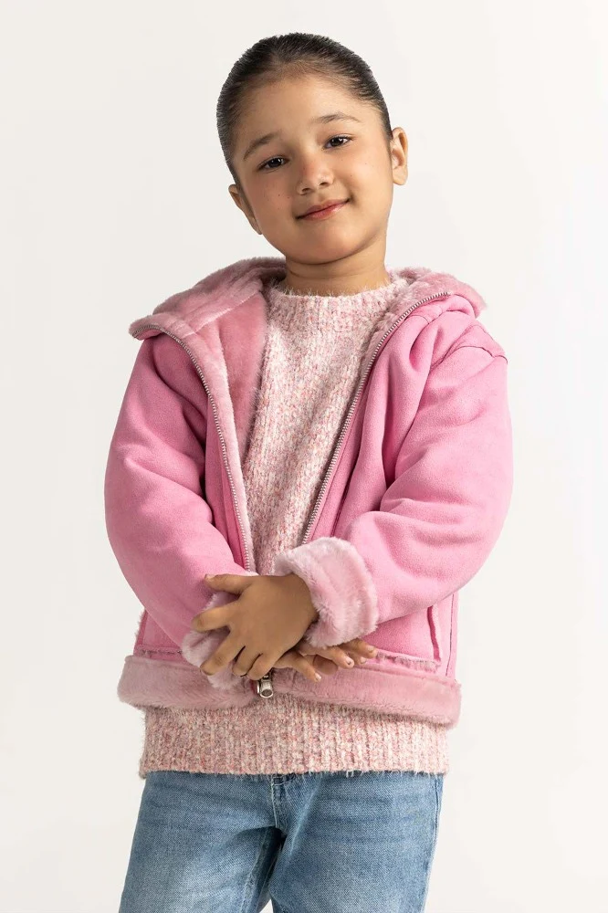 Pink Fur Jacket - Image 2