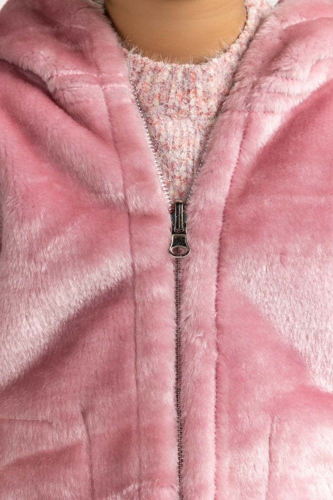 Pink Fur Jacket - Image 3