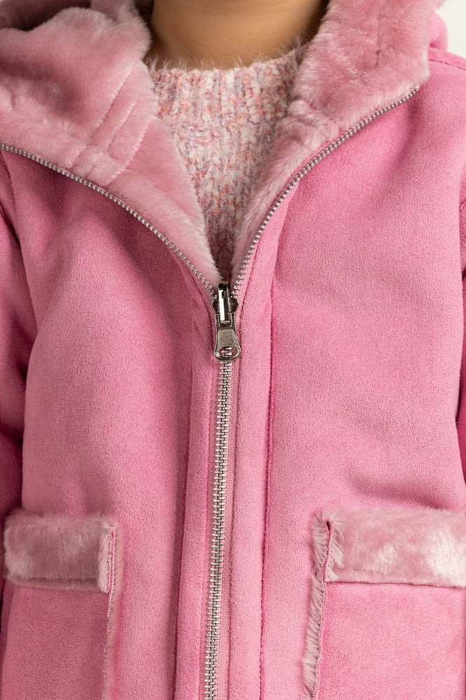Pink Fur Jacket - Image 5
