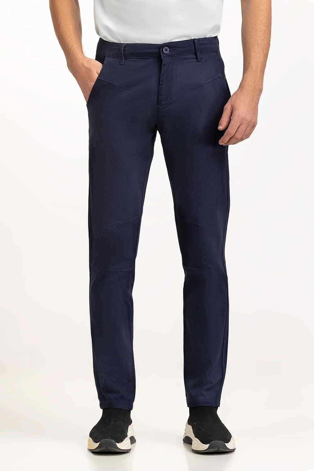 Plain Dyed Khaki Pants