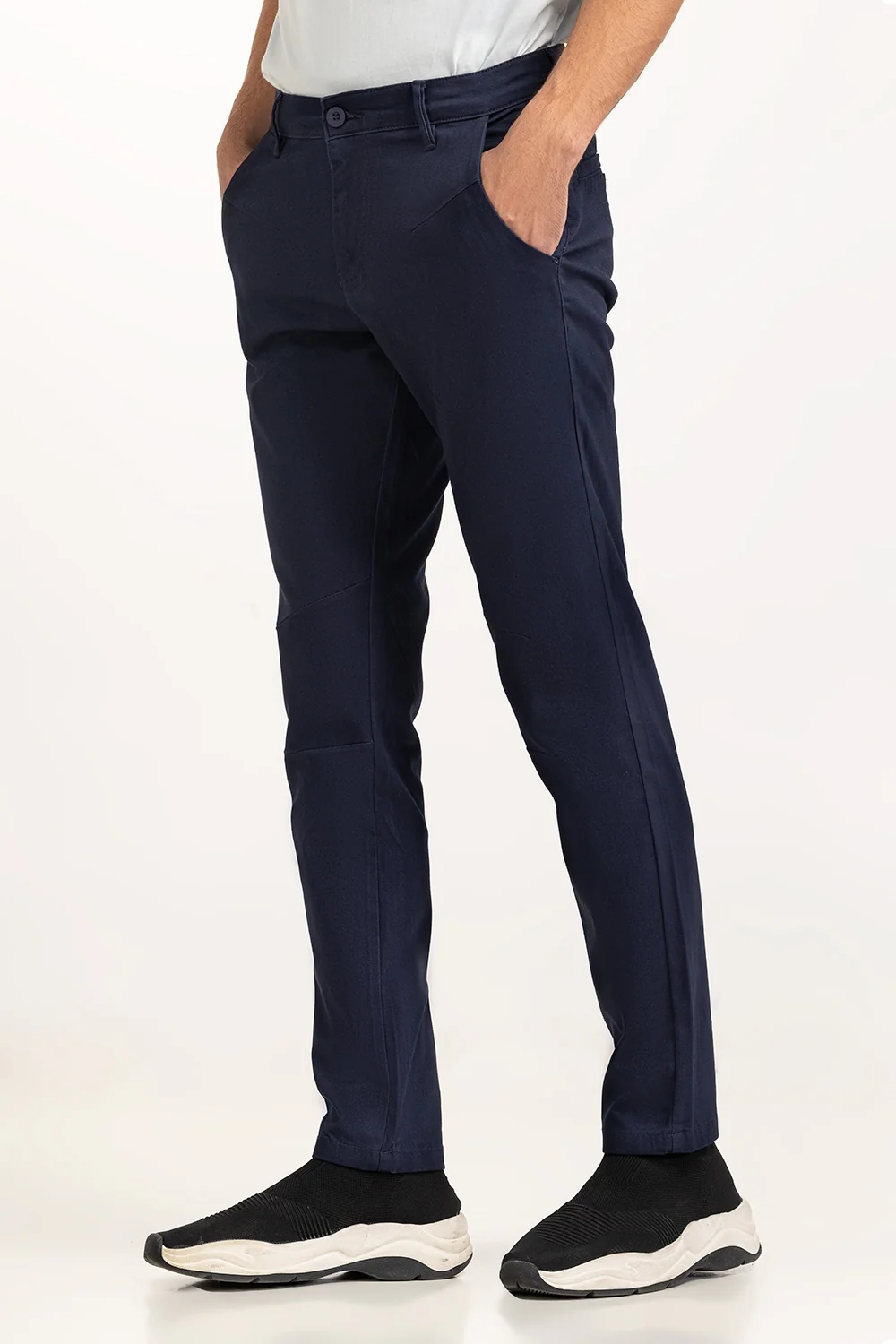 Plain Dyed Khaki Pants - Image 3