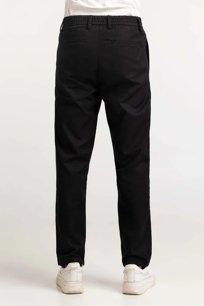 Plush Black Basic Khaki Pant - Image 3