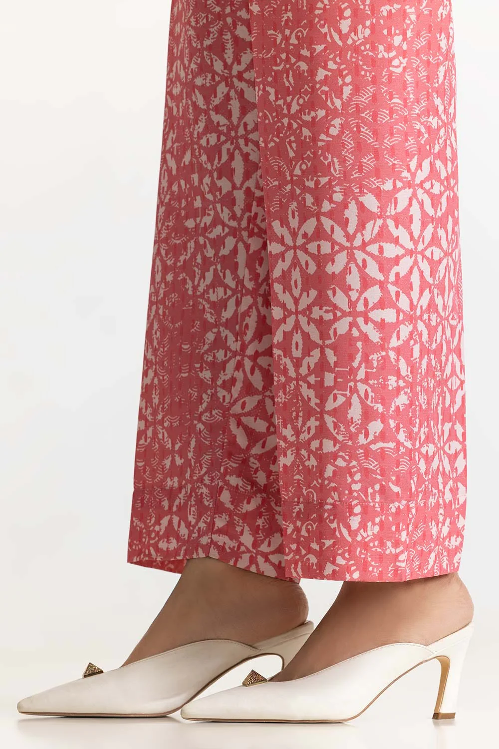 Poly Raw Slub Printed Co-Ord Set - Image 5
