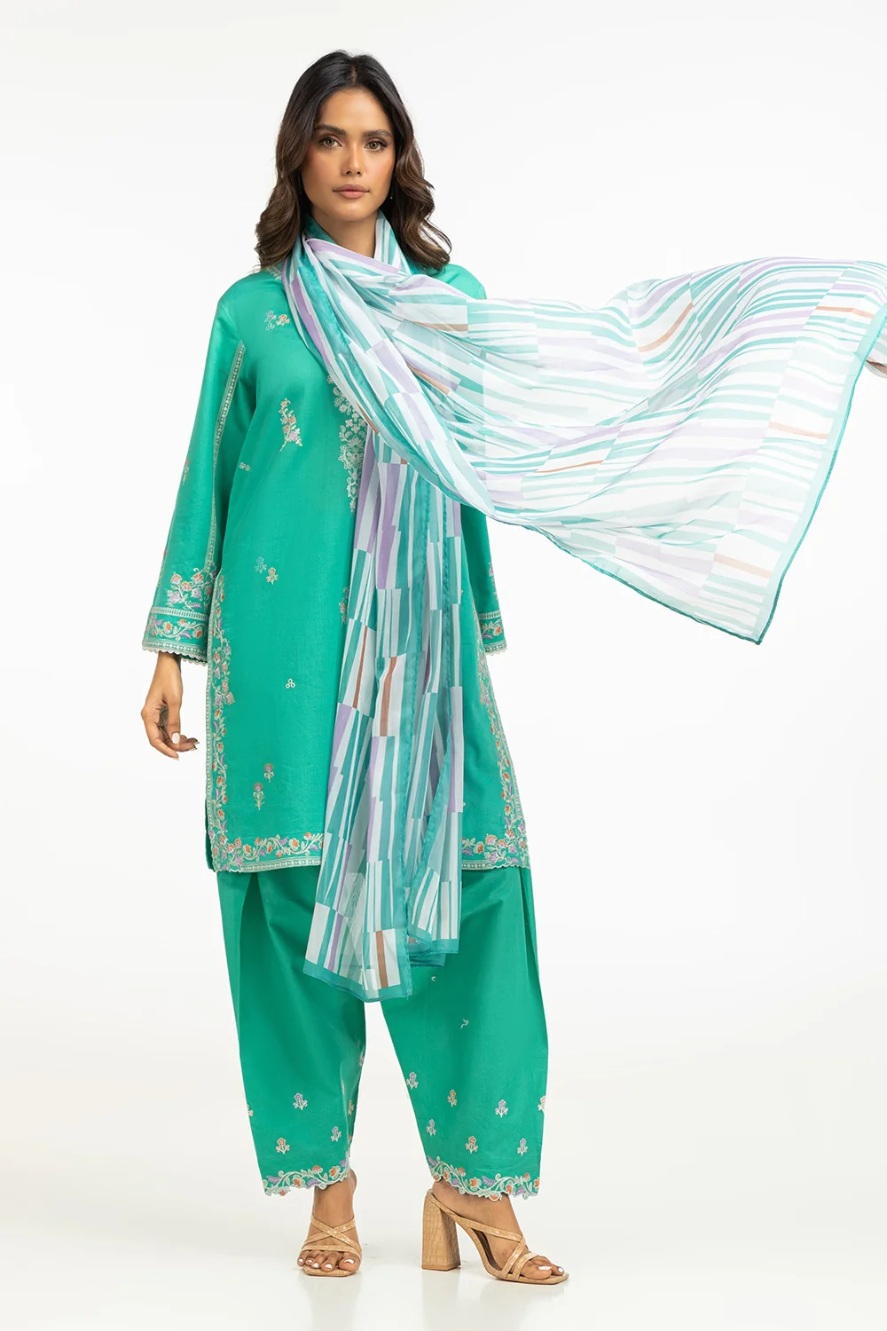 Poly Tissue Silk Printed Dupatta - Image 2