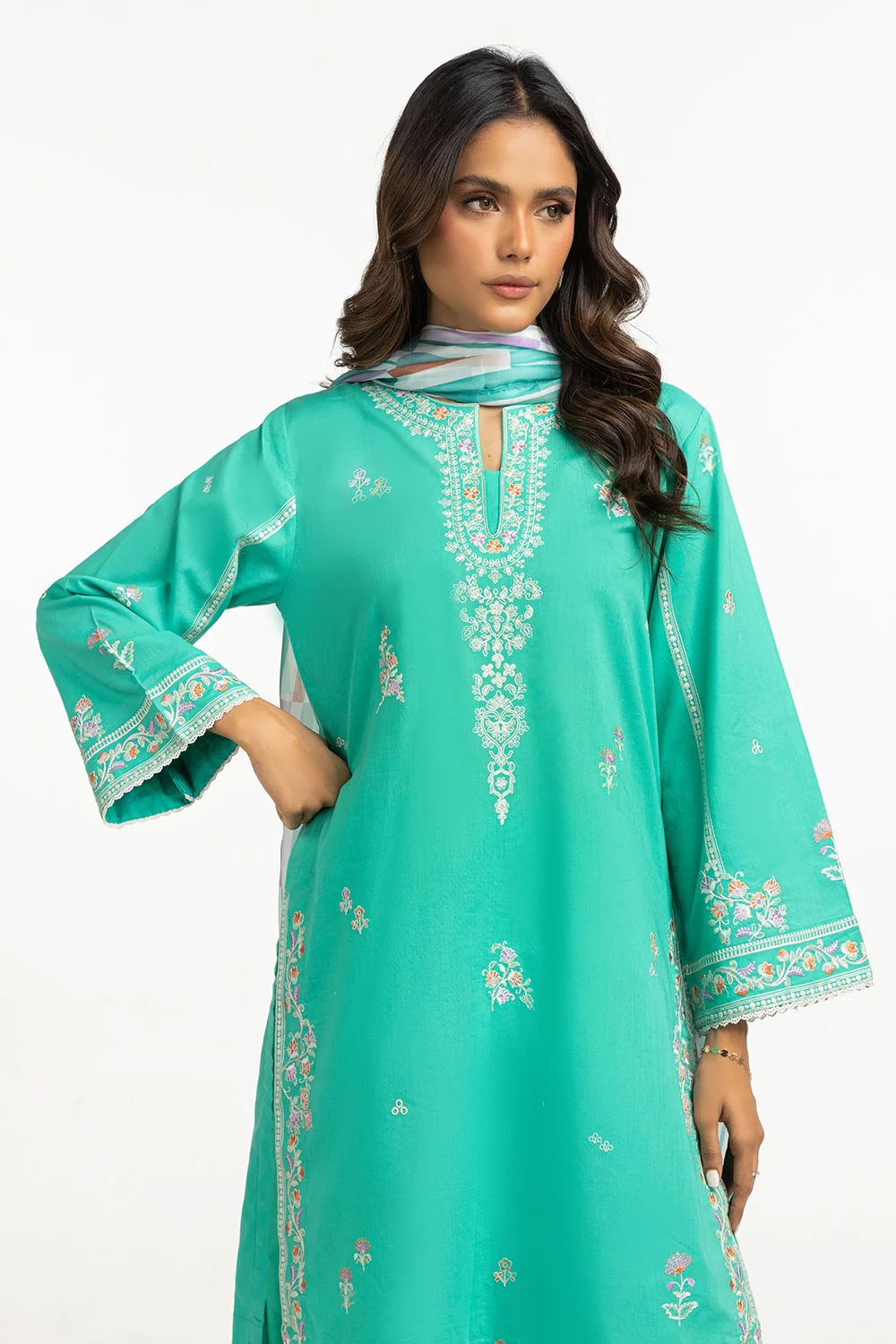 Poly Tissue Silk Printed Dupatta - Image 3