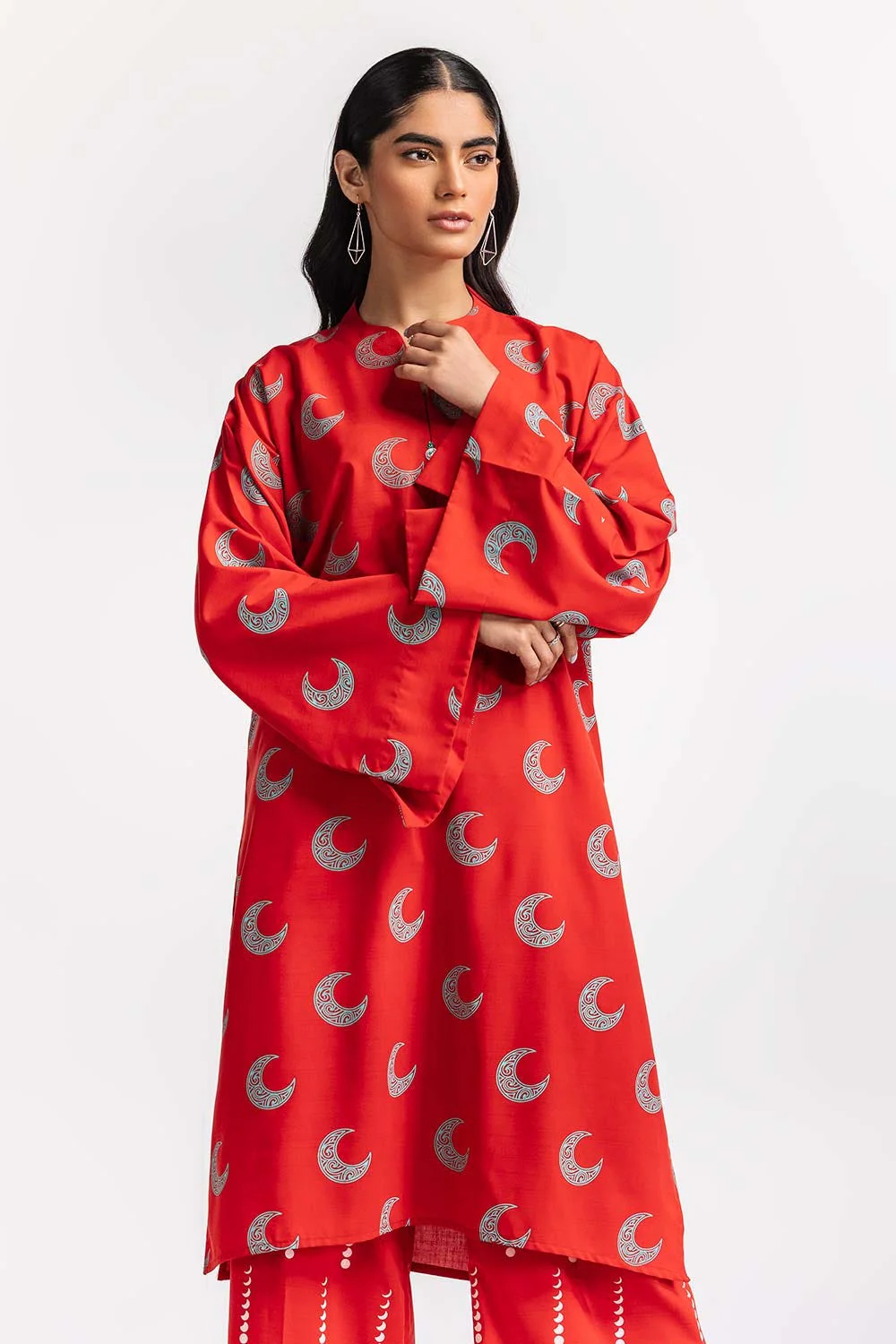 Poly Viscose Block Printed Co-Ord Set - Image 2