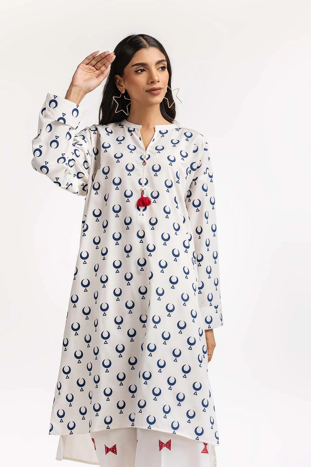 Poly Viscose Block Printed Co-Ord Set - Image 2