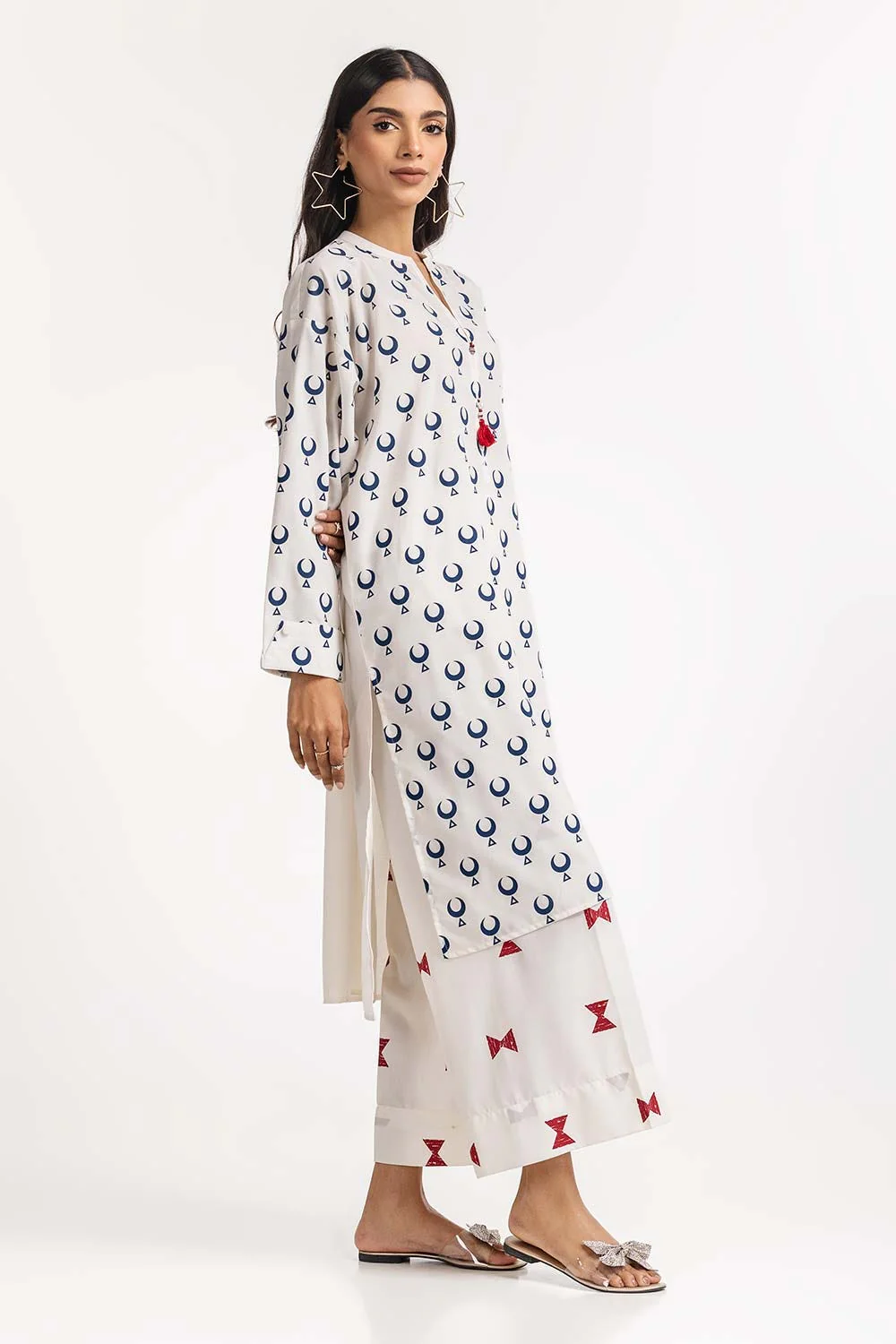 Poly Viscose Block Printed Co-Ord Set - Image 3